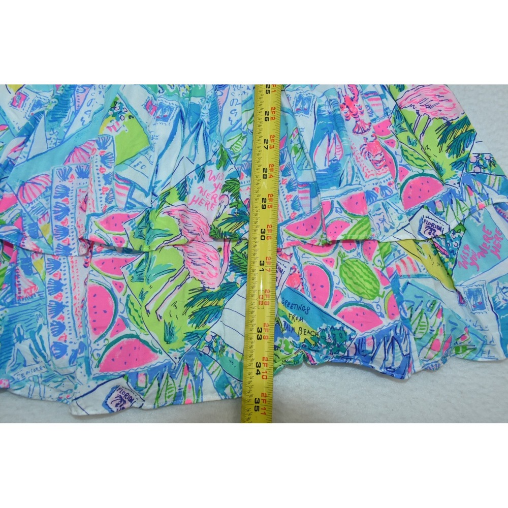 Lillly Pulitzer Addilyn Tiered Women Dress Size S Floral Beach Cruise Lined - Picture 9 of 9